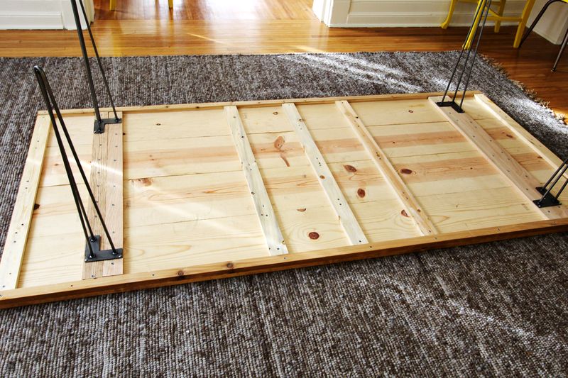 Elsie S Diy Dining Room Table A, Simple Trestle Table Plans