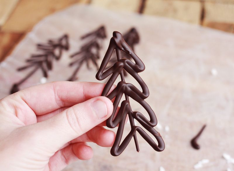 How to make chocolate trees