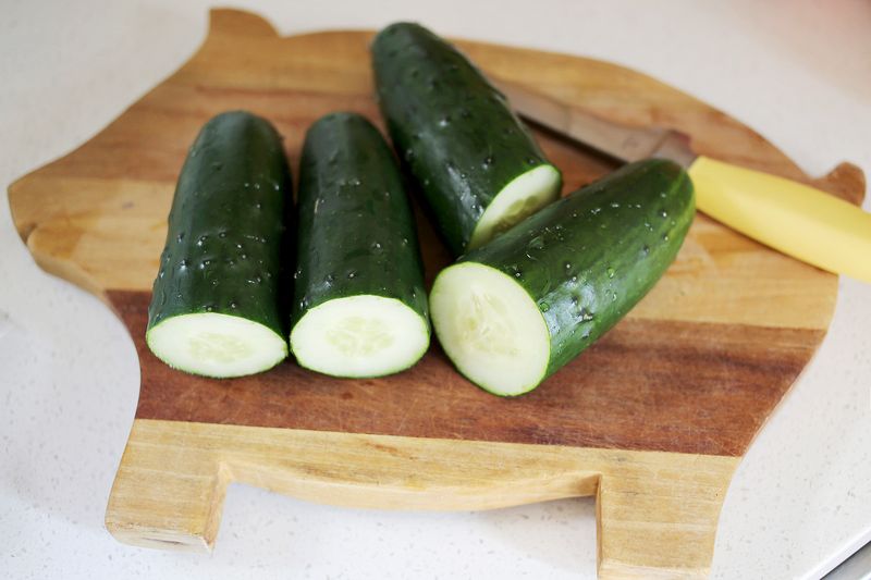 Cucumber margarita- step one