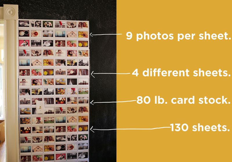 How we made our instax photo wall