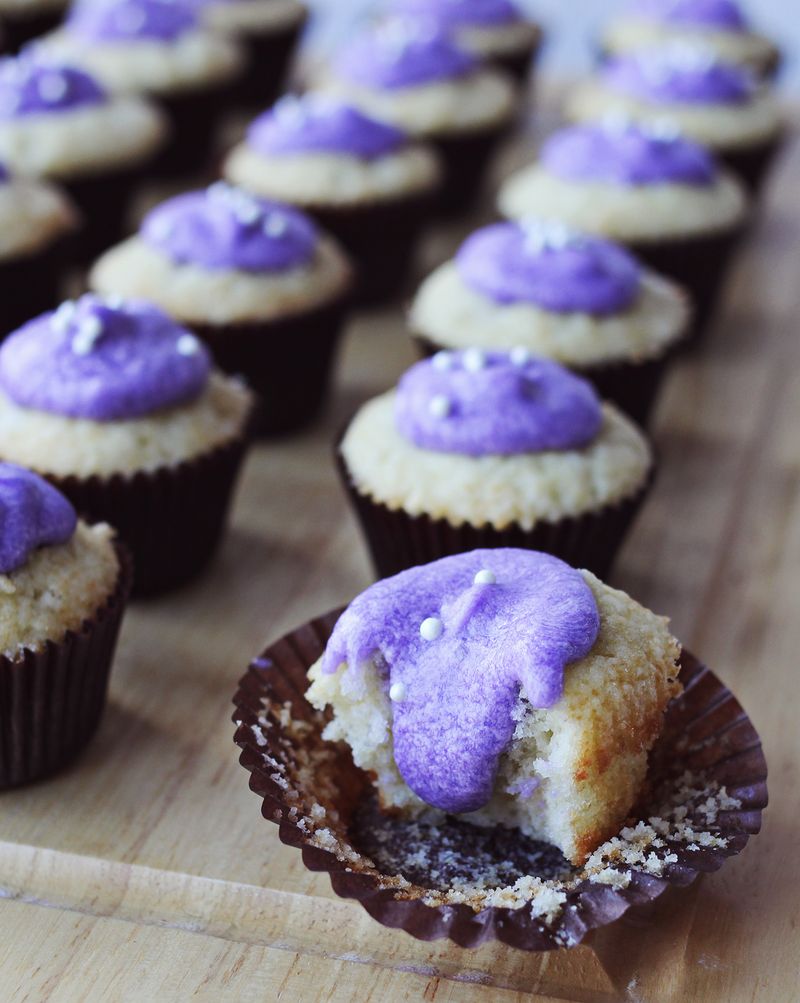 Lavender and vanilla cupcakes