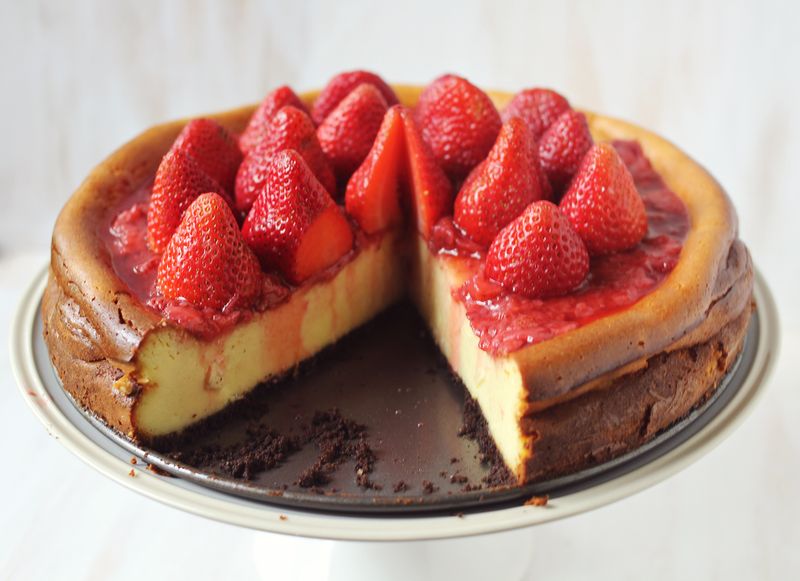 Easy strawberry cheesecake recipe