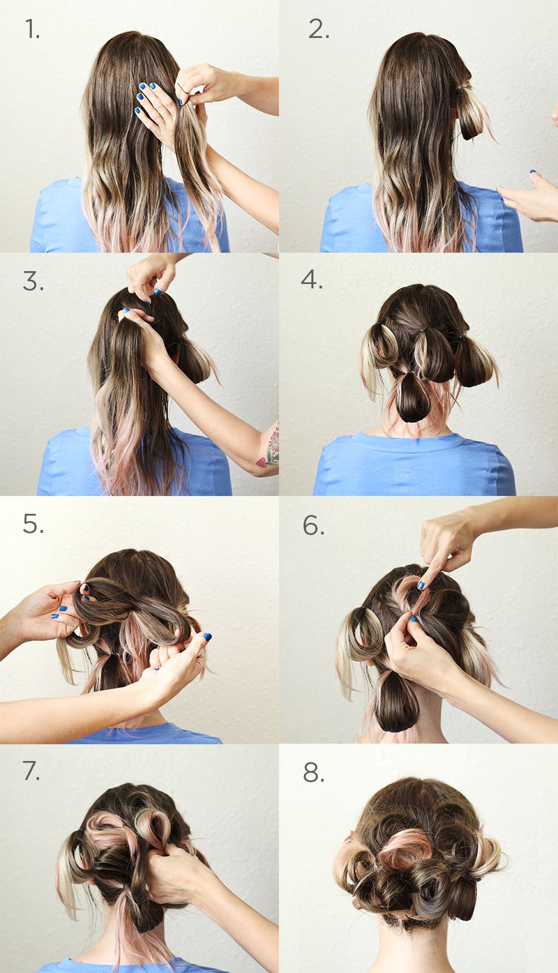 A Simple Pretty Updo Beautiful Mess - Easy Diy Updo Hairstyles