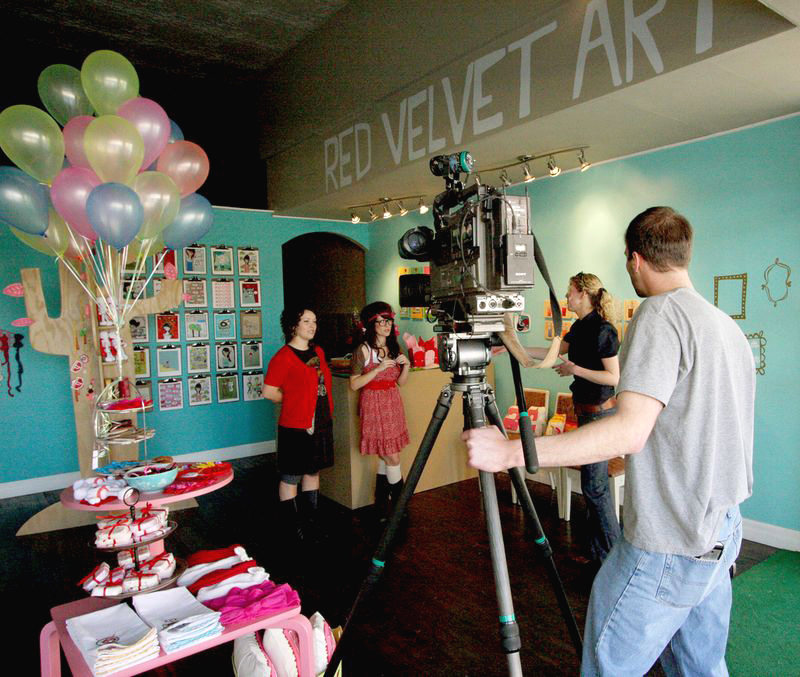 February 2009 on the local news for our store opening