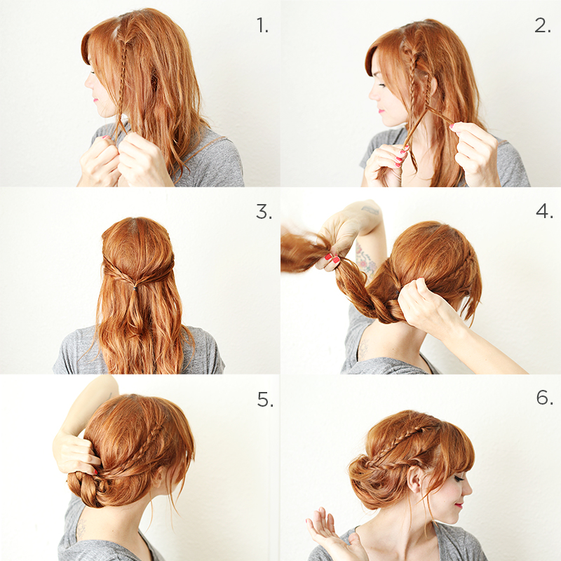 How to style a braided chignon - A Beautiful Mess