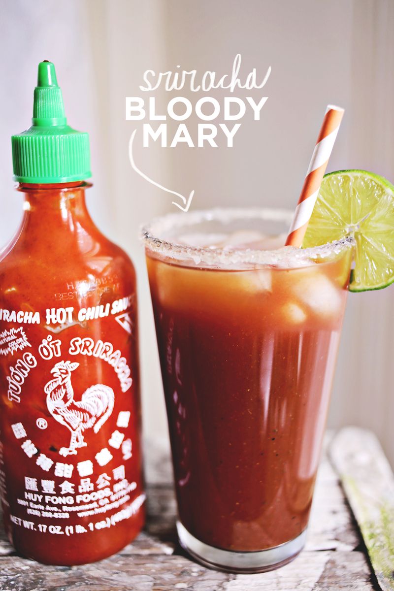 Sriracha Bloody Mary! SO spicy & delicious! www.abeautifulmess.com