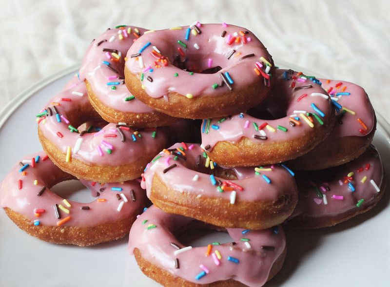 Homemade Homer Simpson donuts abeautifulmess.com 