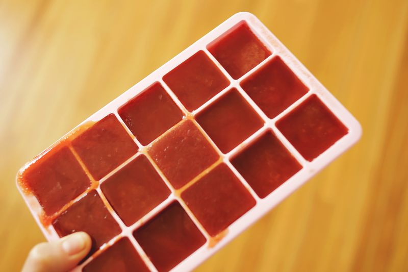 Freeze bloody mary mix in ice cubes for an awesome blended cocktail!