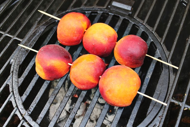 OMG- a grilled peach smoothie?! abeautifulmess.com 