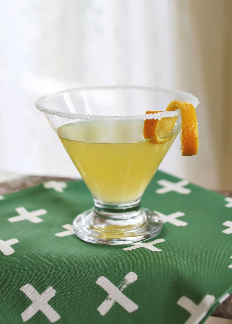 Lavender Citrus Martini Recipe abeautifulmess.com