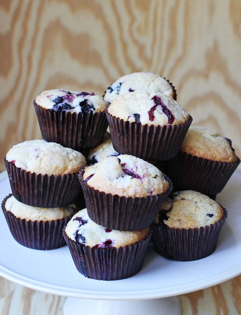 Triple berry muffins abeautifulmess.com     