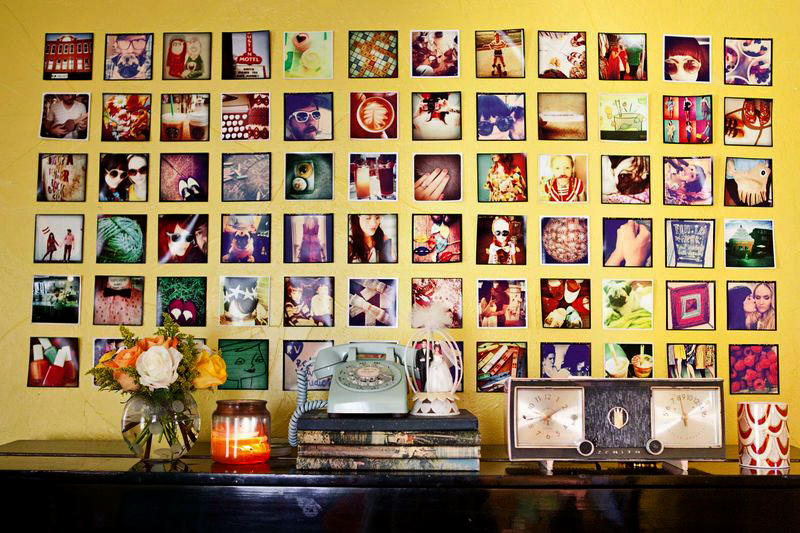 10 ways to use square photos in your home! via abeautifulmess.com       