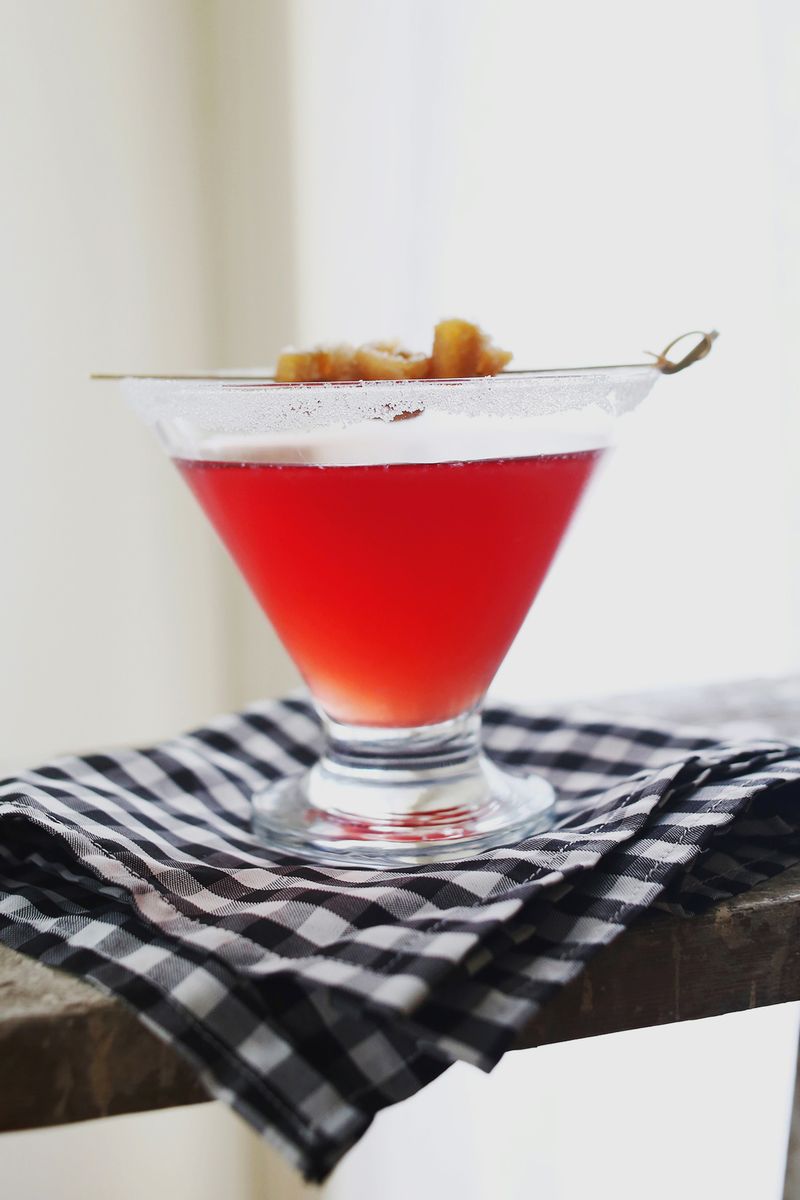 Ginger Cranberry Martini (click through for the recipe!)