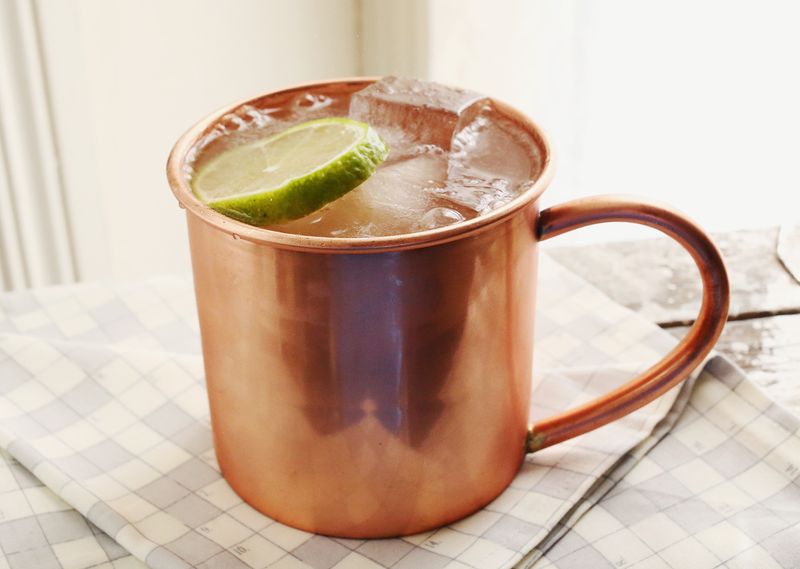 Try a classic Moscow Mule (click though for the full recipe!) 