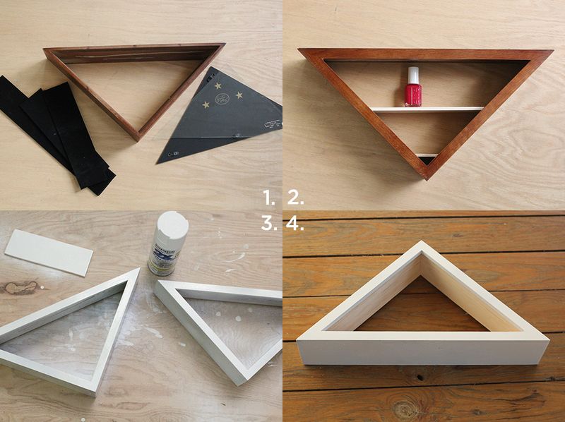 Make Your Own Nail Polish Shelves - A Beautiful Mess