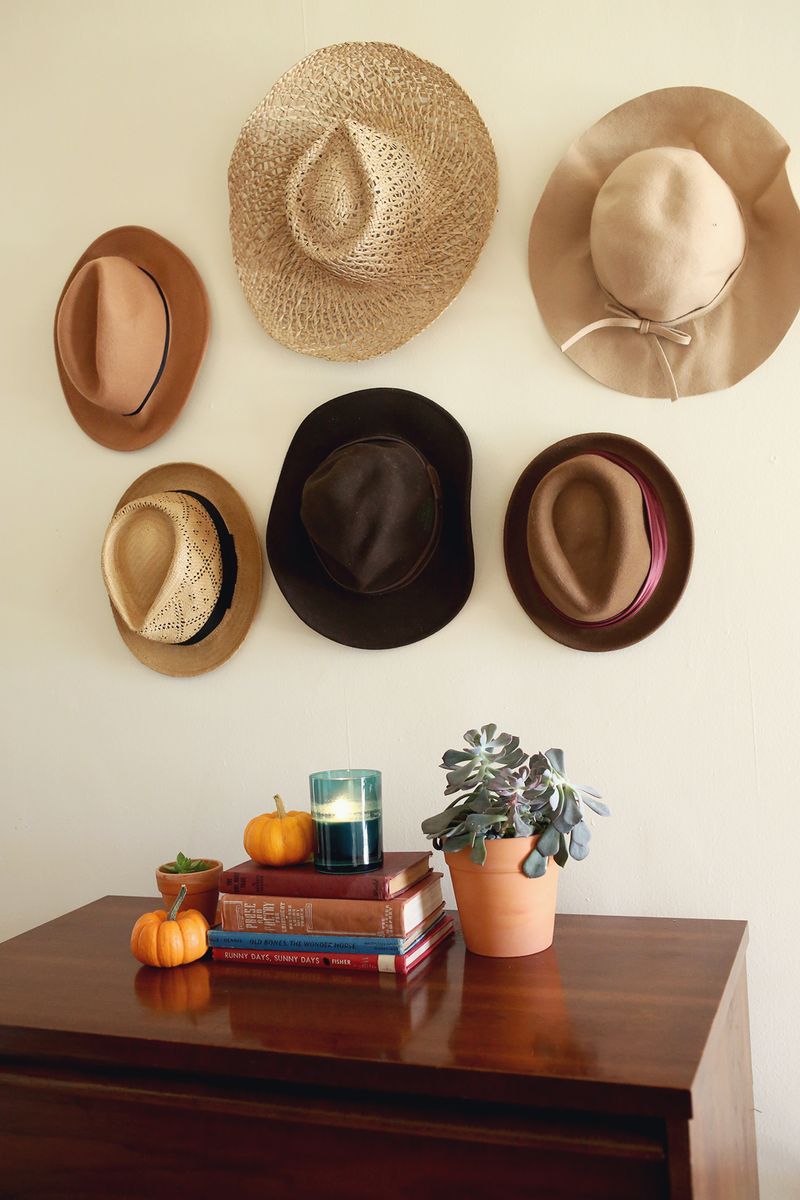 Try This- hats in place of artwork! 