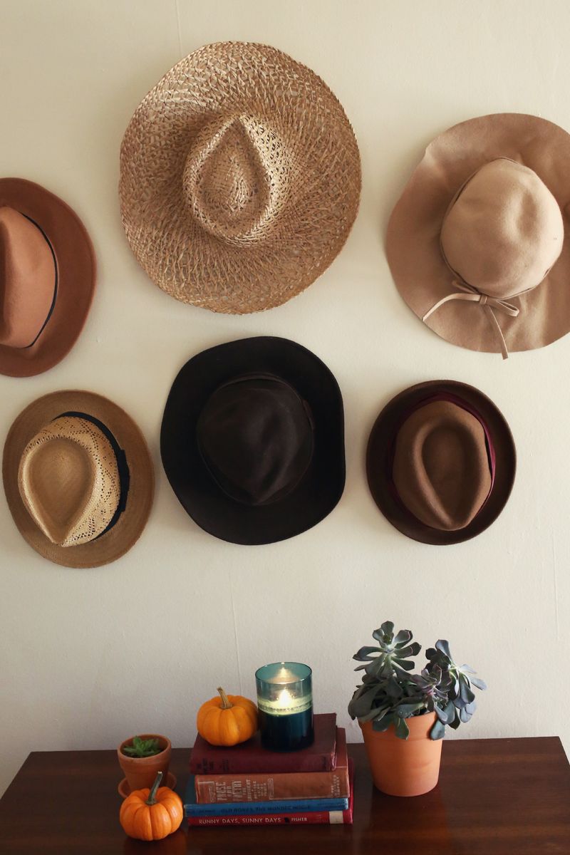 Try This- hats in place of artwork!