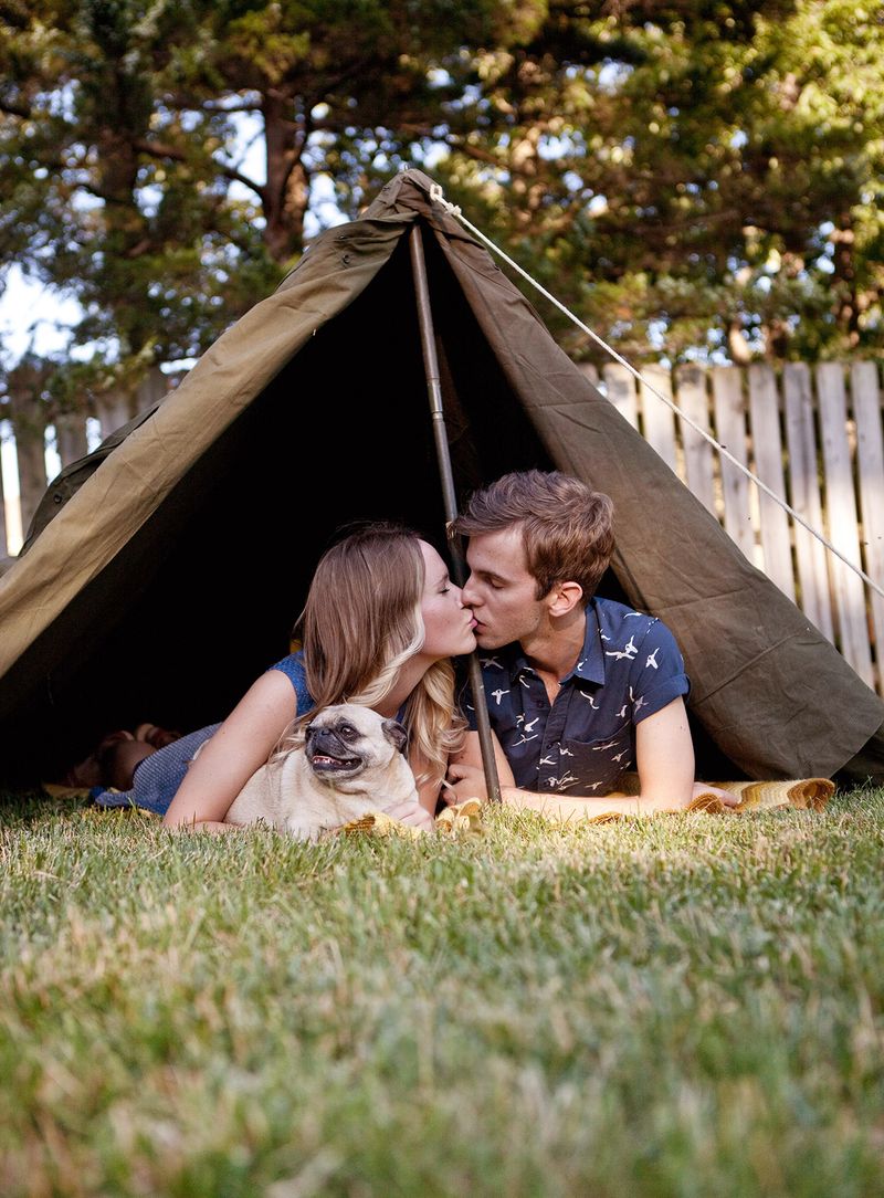 Army tents are for lovers