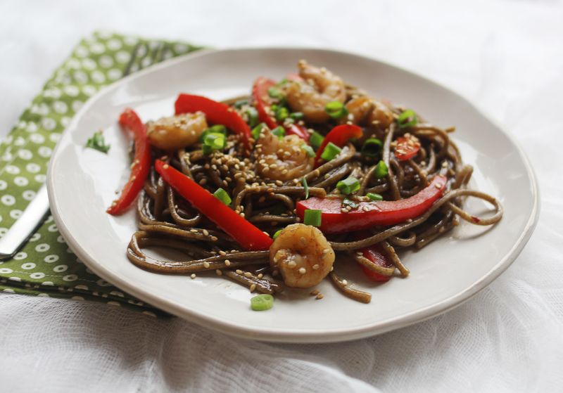 Sweet and spicy soba noodles (click through for recipe)  