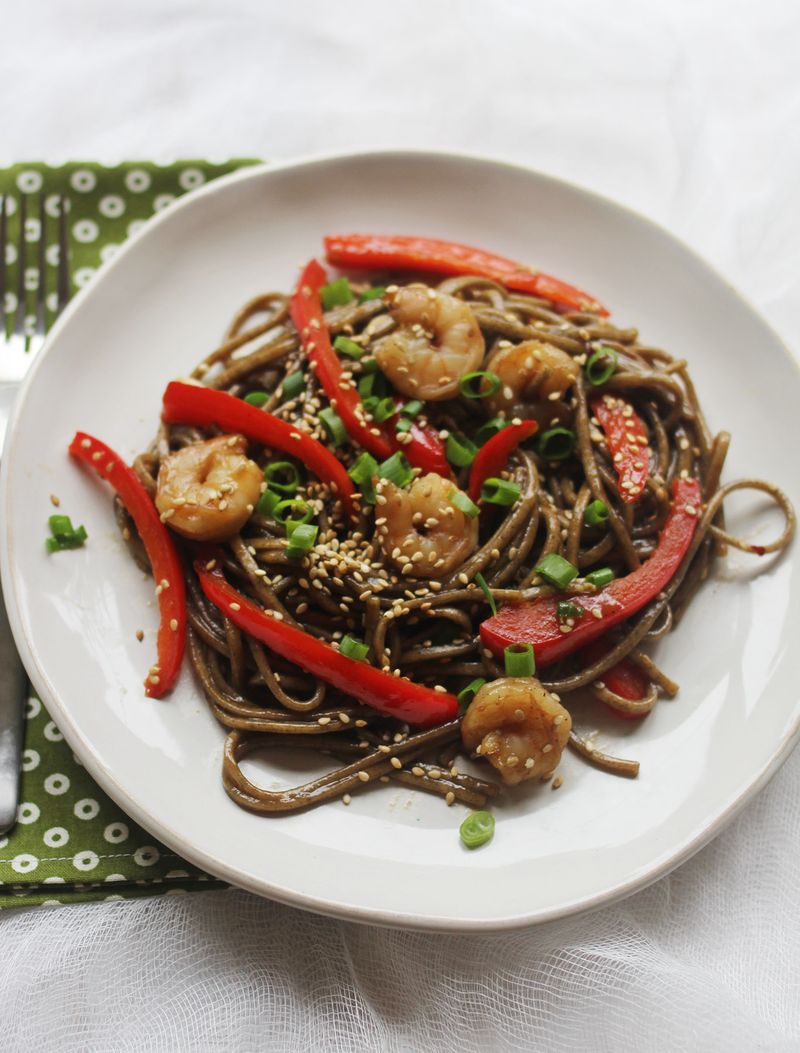 Sweet and spicy soba noodles (click through for recipe) 