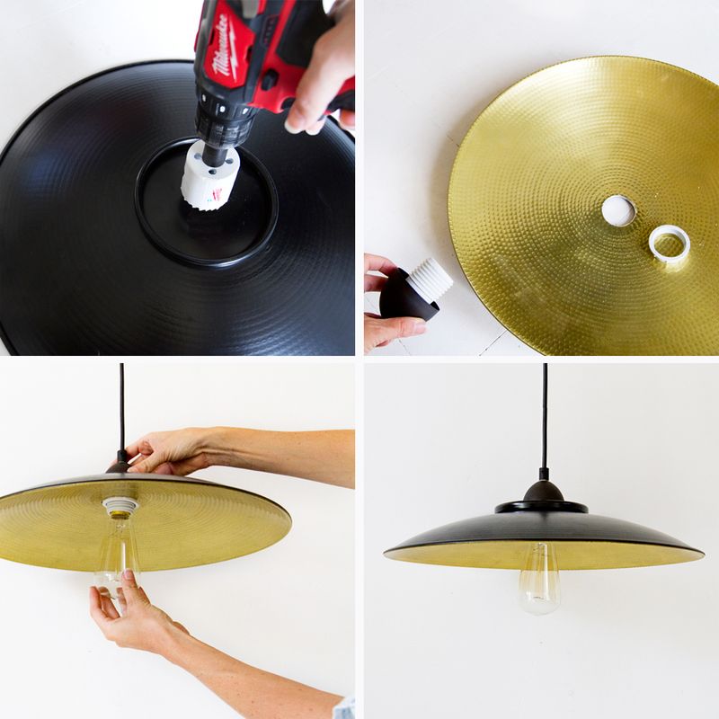 Easy Diy Pendant Lamp A Beautiful Mess, Diy Pendant Light Suspension Cord Ikea