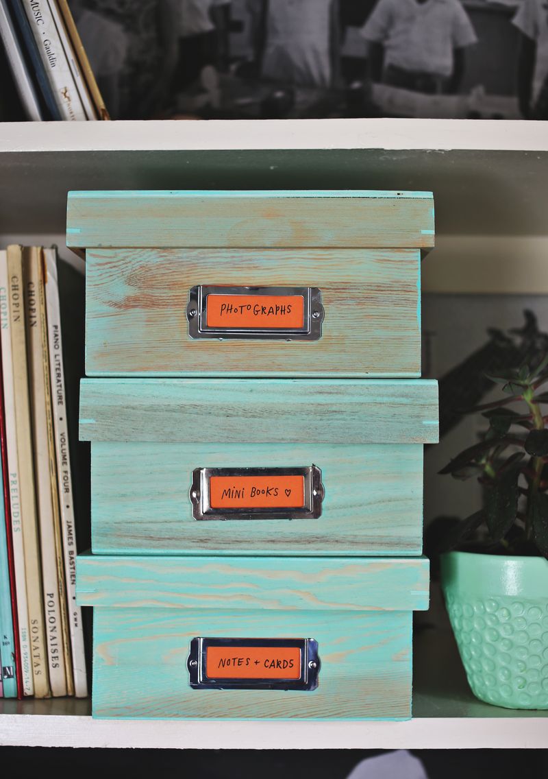Stained Storage Boxes
