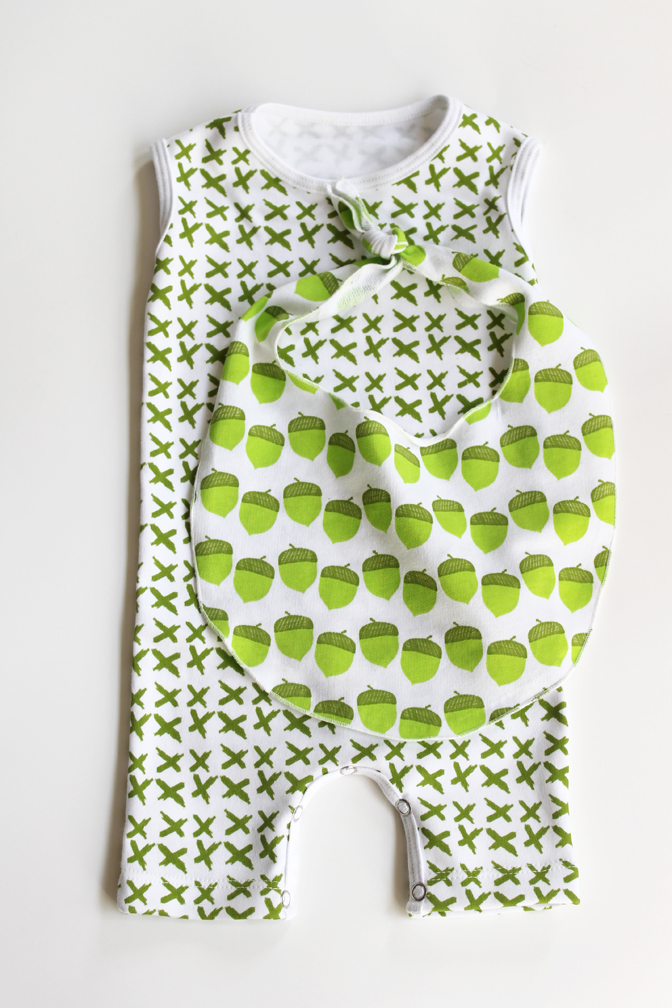 Adorable Little Hip Squeaks romper and bib