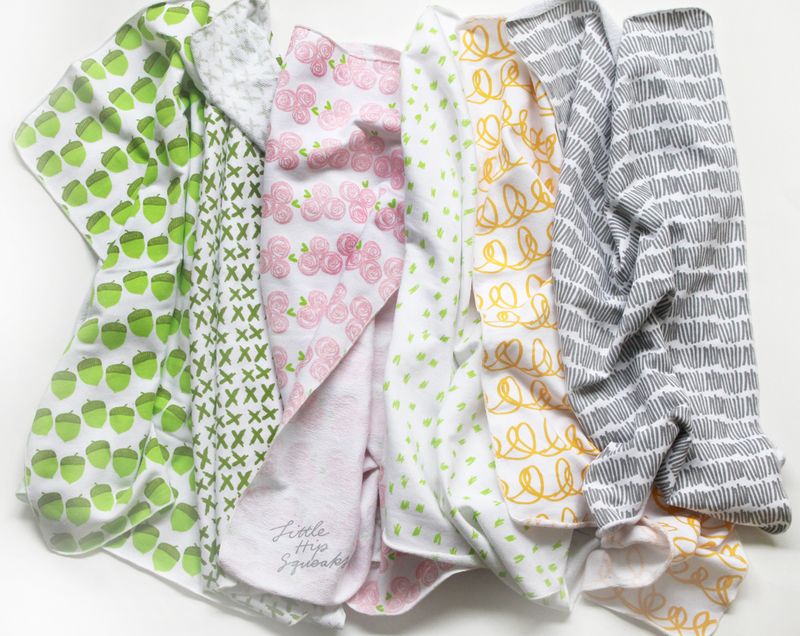 Lovely prints on Little Hip Squeaks products