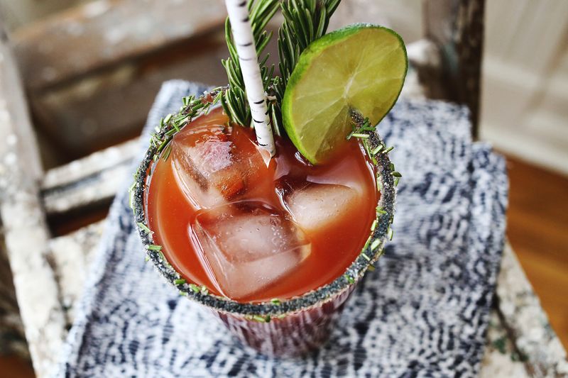 Rosemary Bloody Mary- click through for the recipe!!
