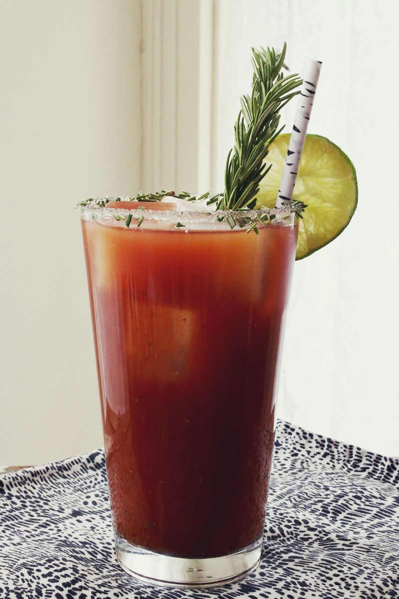 Rosemary Bloody Mary- click through for the recipe!!