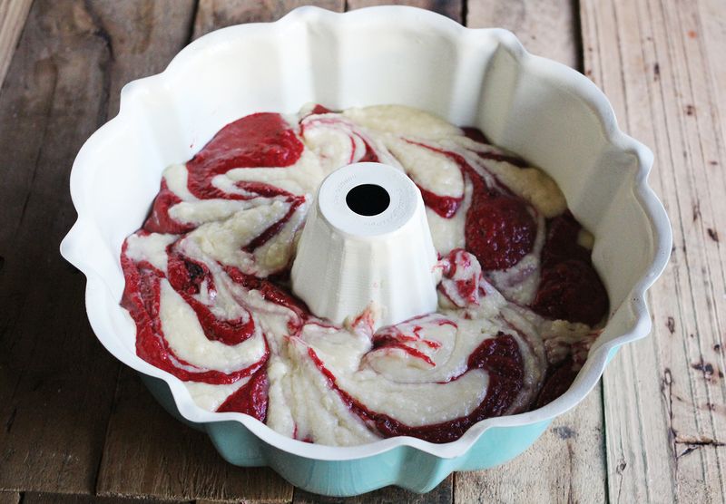 How to make a marbled cake