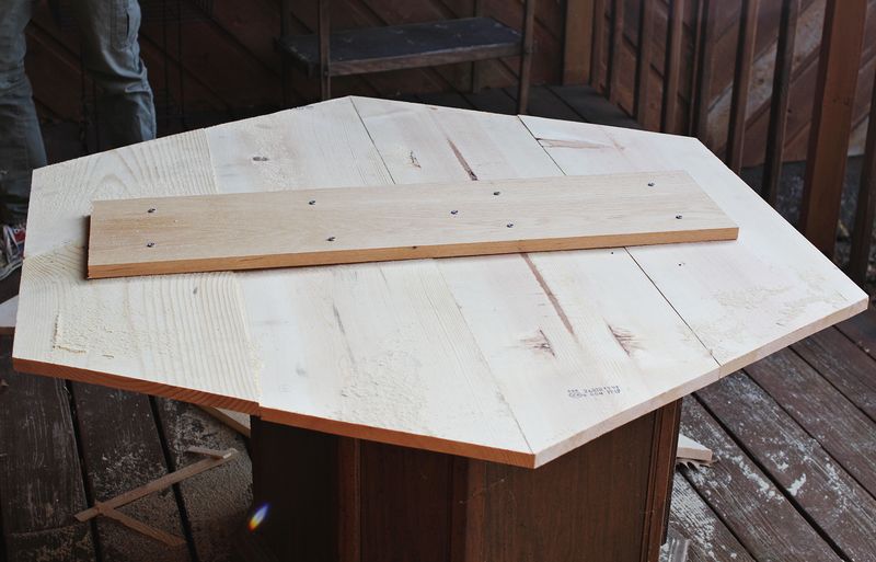 Diy Honeycomb Table With Industrial, How To Build A Wood Table Top