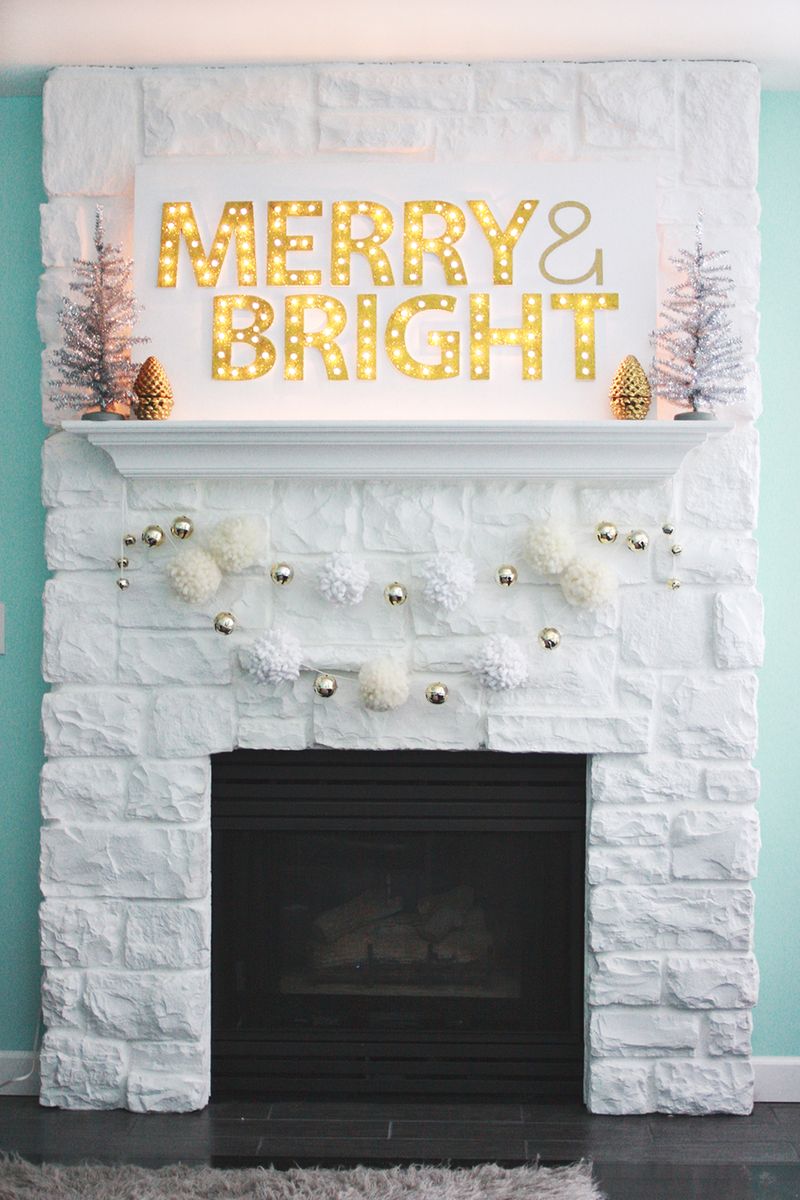 Christmas marquee sign abeautifulmess.com 
