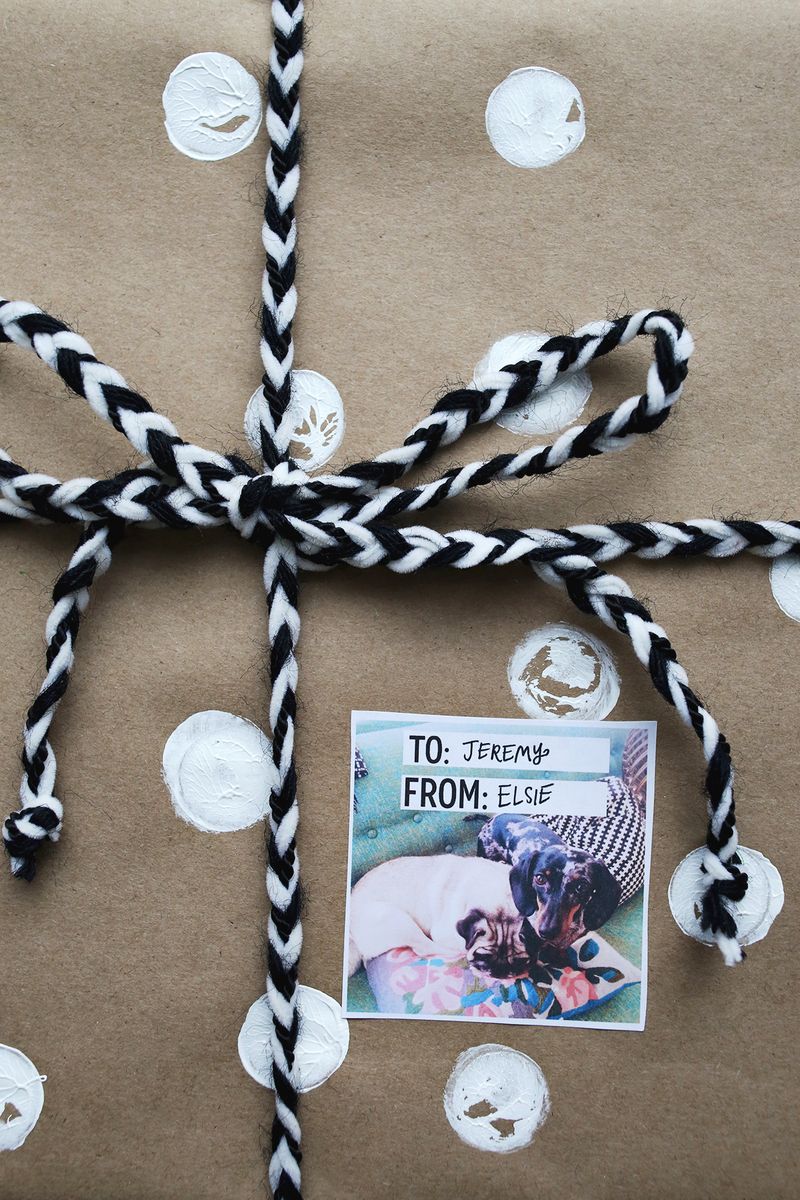 Make gift tags from Instagram photos!