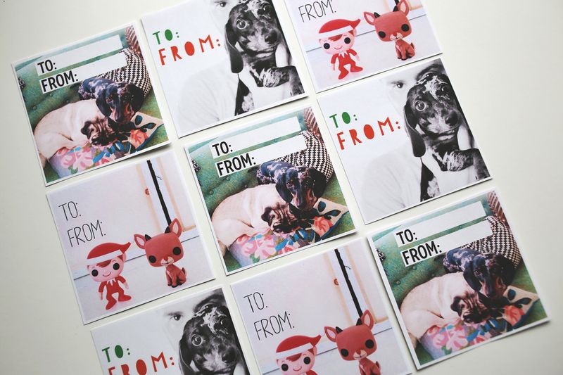 Make gift tags from Instagram photos!   