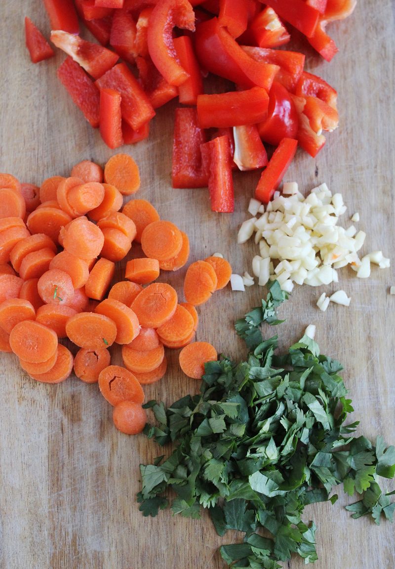 Red curry ingredients