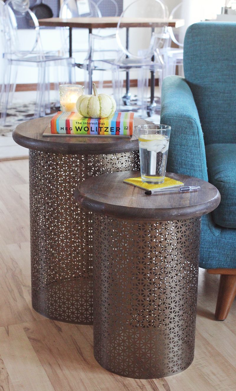 Diy Brass Side Tables A Beautiful Mess, Diy Small Side Table Plans