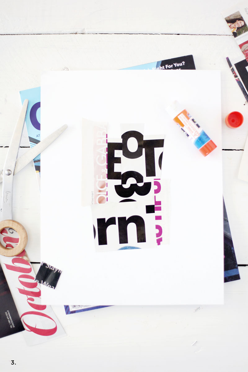 Making your own oversized typographic art is fun, easy, and CHEAP. Click through for instructions!