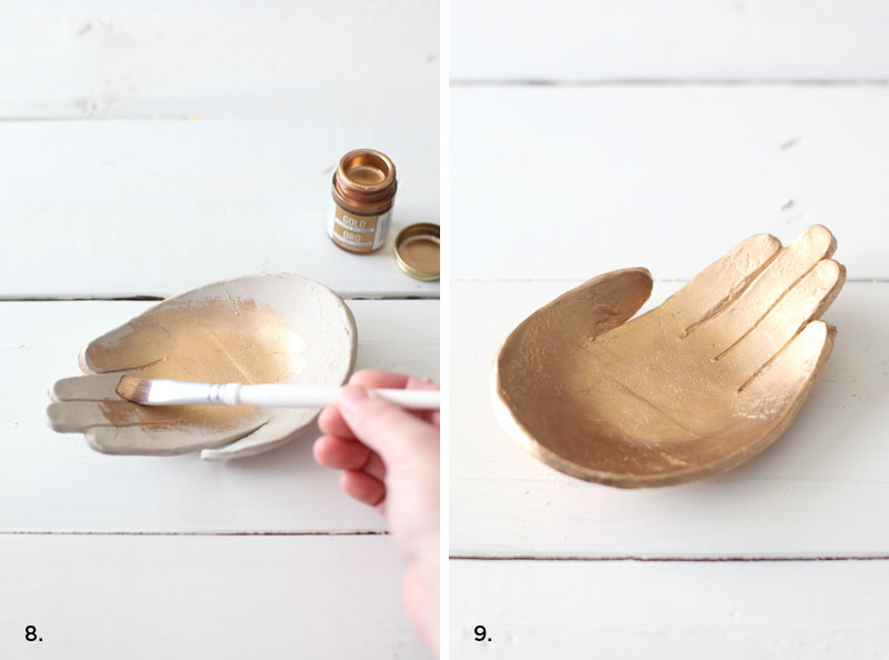 Make this fabulous hand dish inspired by Kelly Wearstler- click through for details.