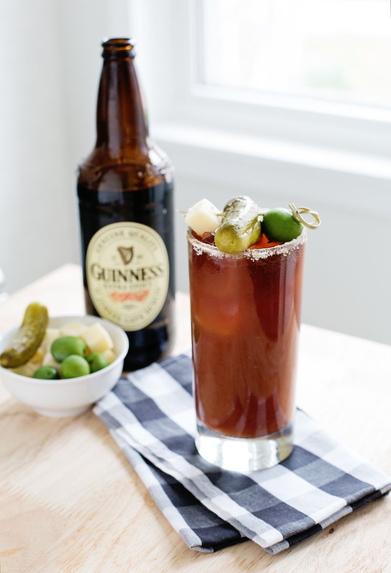 Guinness Bloody Mary (yes- Guiness! click through for the recipe)