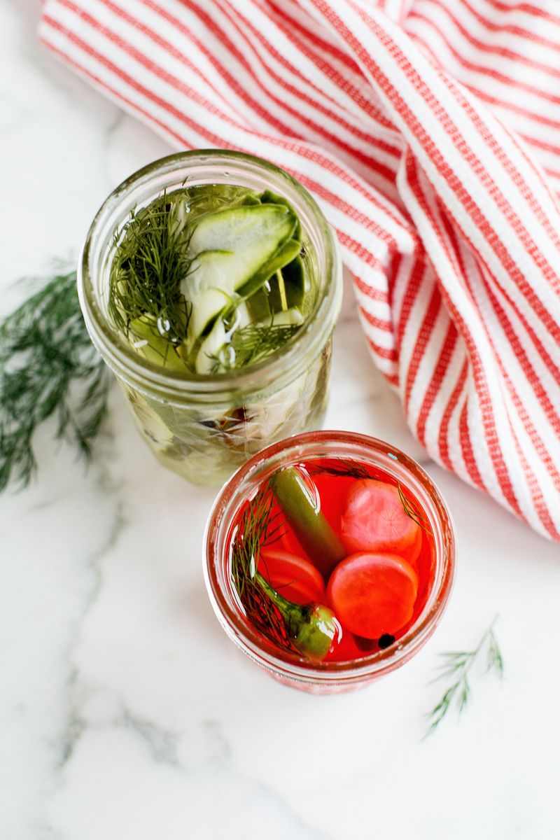 Sweet and spicy pickles 
