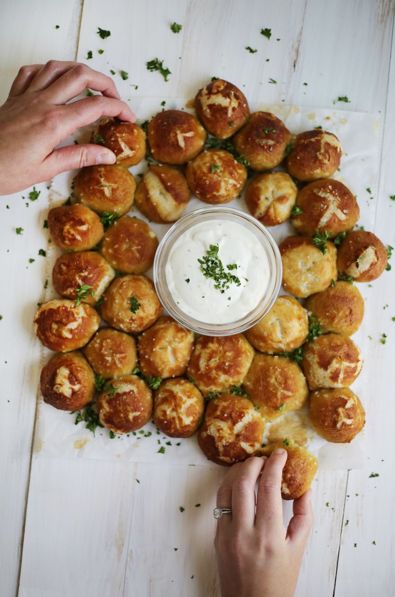 Homemade pretzel bits (click through for recipe)