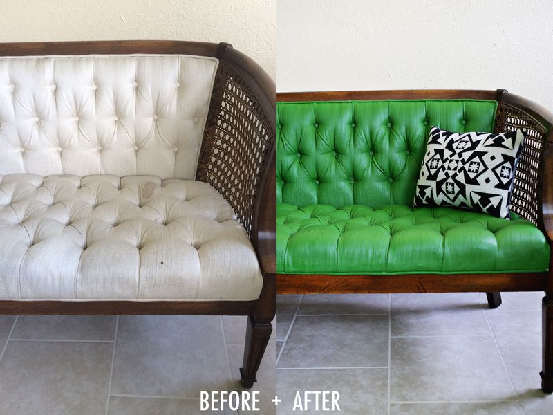 Adventures In Painting Upholstery A, Faux Leather Paint For Sofa