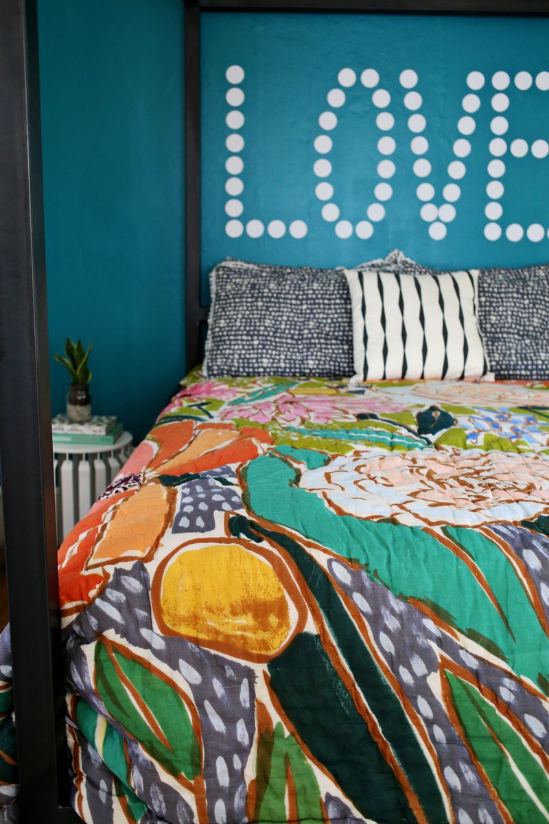 A Bright Bedroom Update! via A Beautiful Mess    