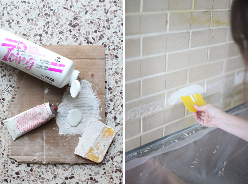 How to clean, paint, and drill into a brick wall