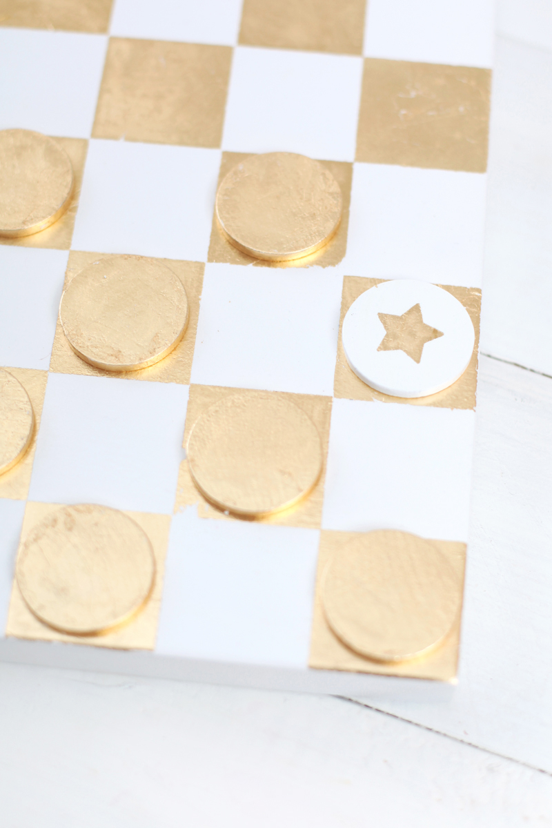 Make a Gold Leaf Checkerboard for display & for play!
