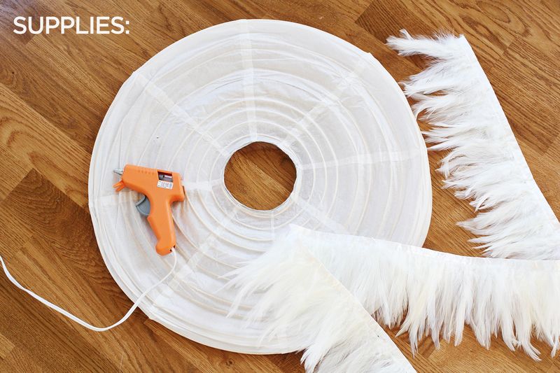 DIY Feather Pendant abeautifulmess.com 