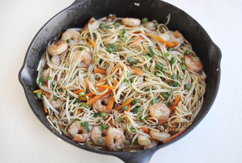 How to make shrimp lo mein