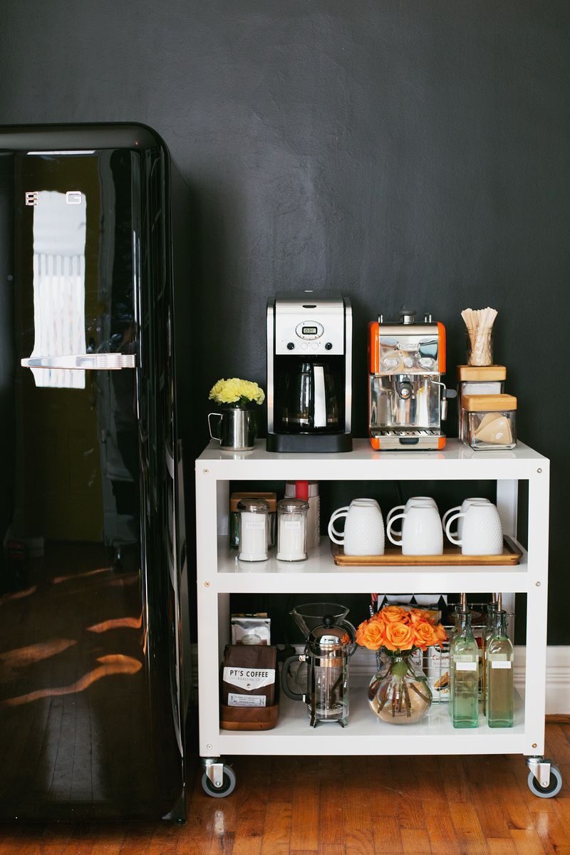 How To Stock Your Own Coffee Cart abeautifulmess.com 