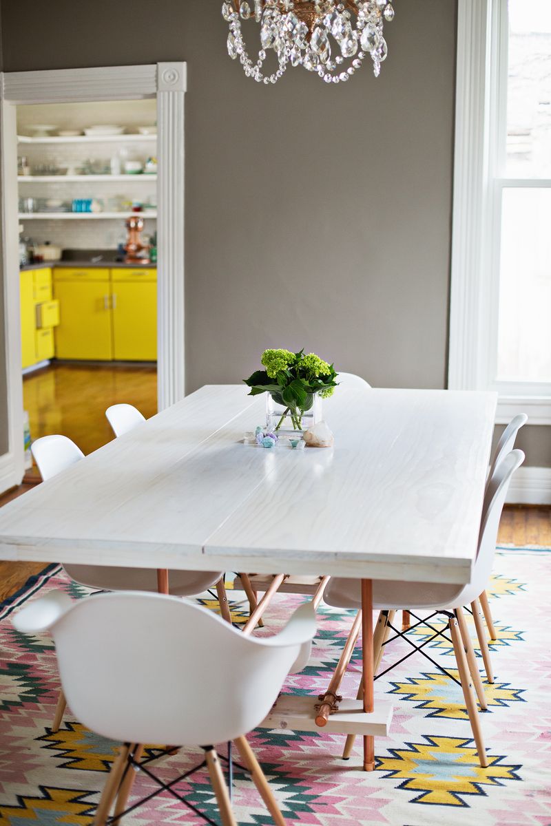 DIY Dining Room Table (with copper legs!) 